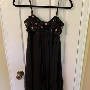 Betsey Johnson Polka Dot Bowtie Cocktail Dress